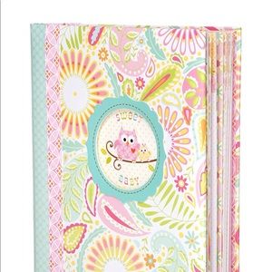 Sweet Baby Girl Owl Pink New Memory Baby Book